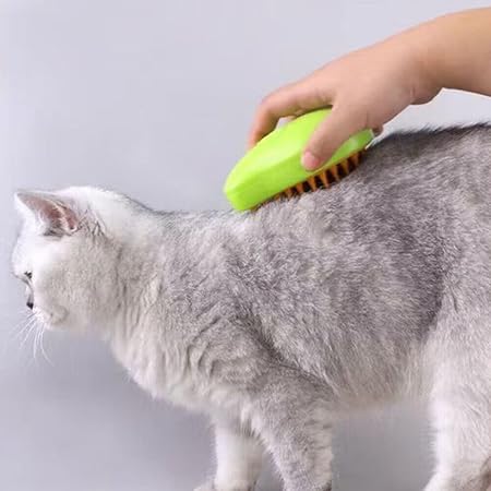 Escova Para Cães e Gatos A Vapor 3 Em 1