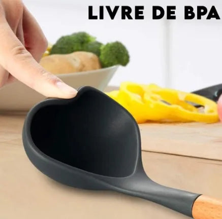 Jogo 12 Peças Utensílios de Cozinha com Suporte kitchen